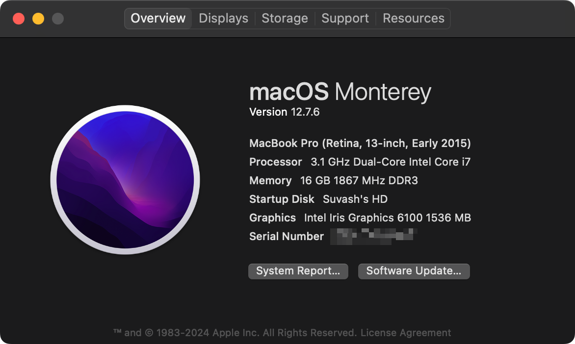 MacBook Pro (Retina, 13-inch, Early 2015)